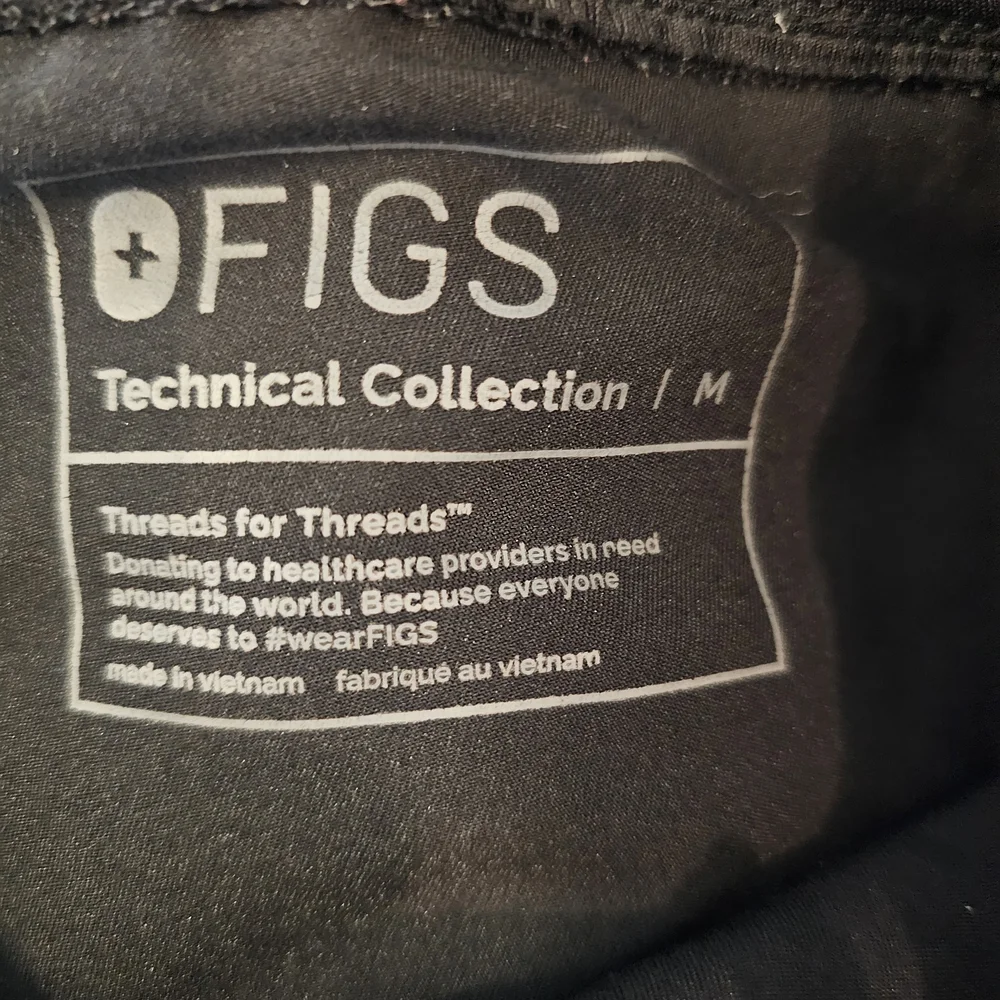 Figs Black Zamora Jogger Scrub Pants Size M - Picture 6 of 7